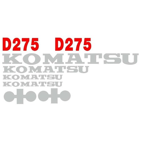 Decal Set For D275 Komatsu Dozer